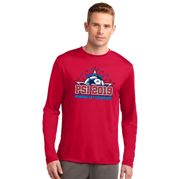 G02 - Red Dry Fit Long Sleeve Tee