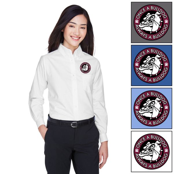 A18 - Ladies Long Sleeve Oxford