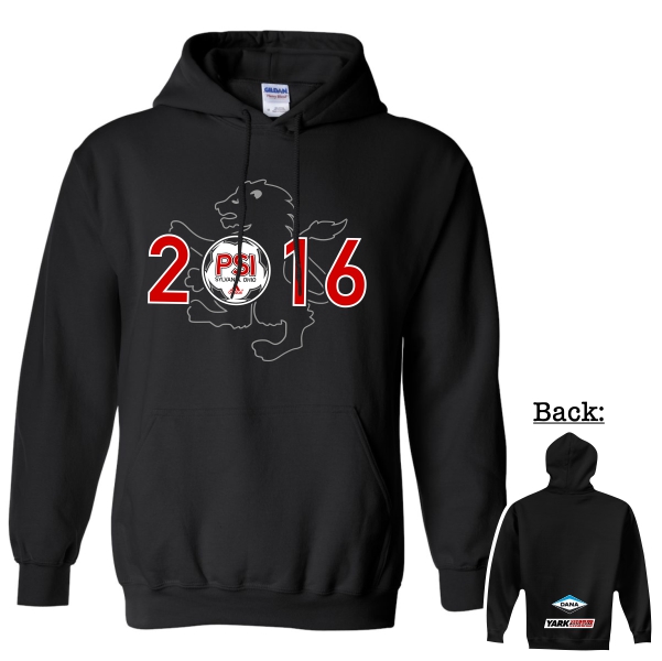 PSI04 - Tournament Hooded Sweatshirt (BLACK)
