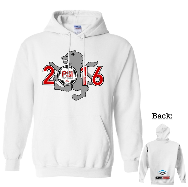 PSI05 - Tournament Hooded Sweatshirt (WHITE)