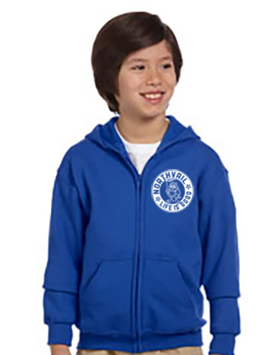 24 Zippered Hood Sweatshirt
