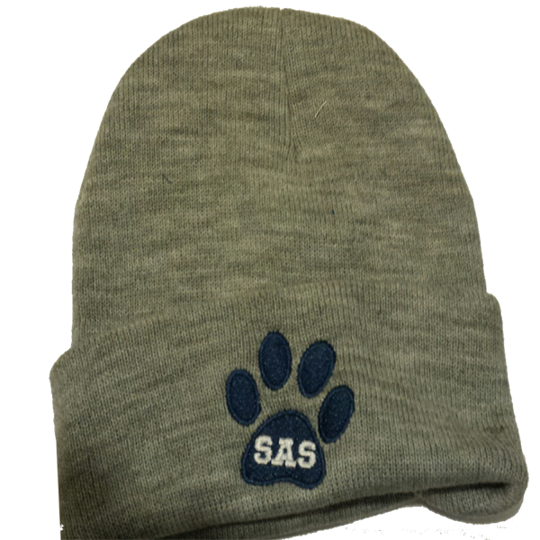 32 Cuff Acrylic Beanie Paw logo