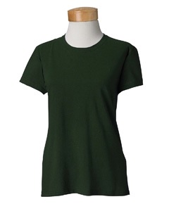 102 - Forest Green Female Cotton Tee