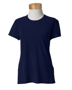 109 - Navy Blue Female Cotton Tee