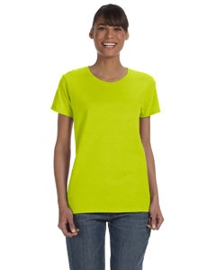 113 - Safety Green Female Cotton Tee