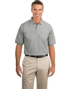 251 - Grey Male Polo w Pocket