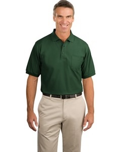 252 - Green Male Polo w pocket