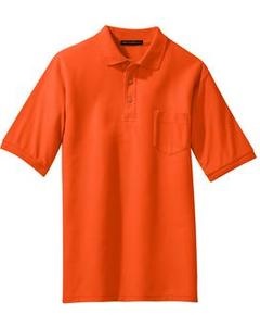 254 - Orange Male Polo w pockey