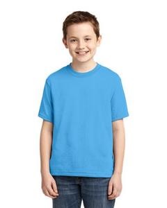 300 - Aqua Blue Youth 5050 Tee