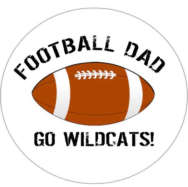 12MB Football Dad Car Magnet