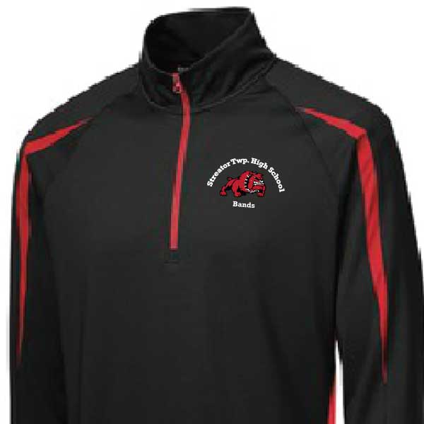 Mens Embroidered Lightweight Qtr Zip Poly Pullover