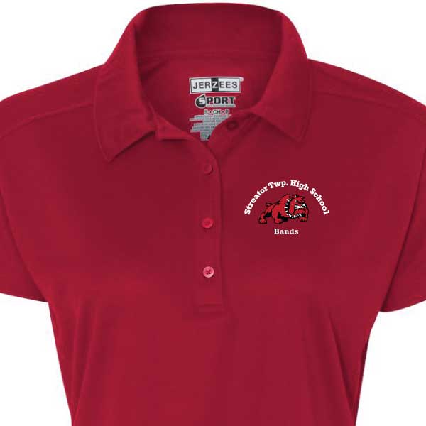 Womens Embroidered Poly Polo