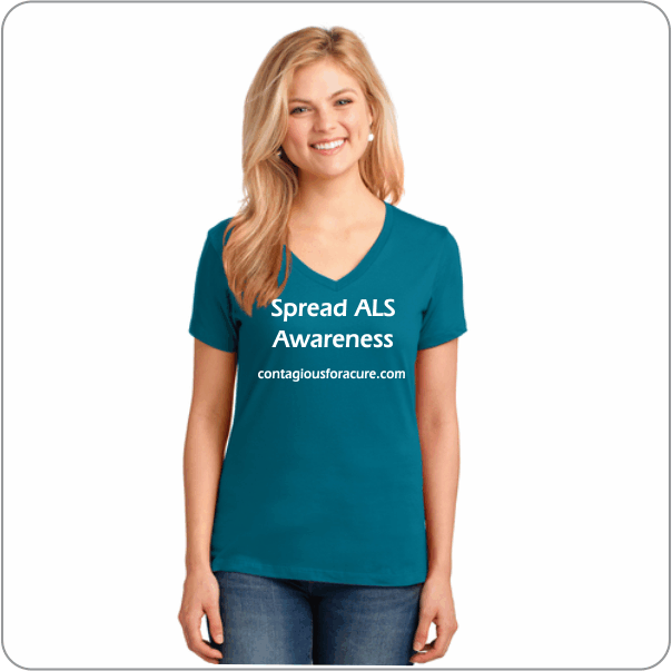 LPC54V Ladies Teal V neck