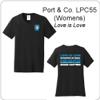 Ladies T LPC55 - Love is Love