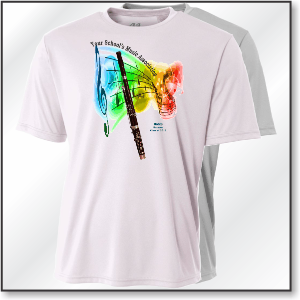 A4 Performance Tee - Design 1 - Bassoon