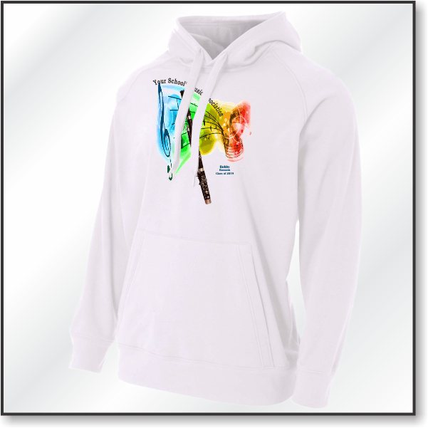 A4 Solid Tech Fleece Hoodie - Design 1 - Bassoon