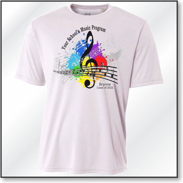A4 Performance Tee - Choral/ No Instrument