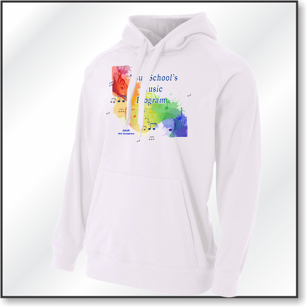 A4 Solid Tech Fleece Hoodie - Design 2 - Unlisted Instrument