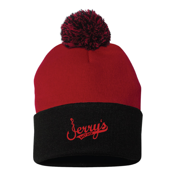 15) Jerry Hook Pom Pom Beanie