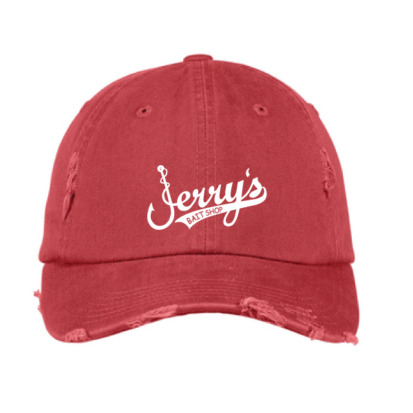12) Jerry Hook Distressed Hat