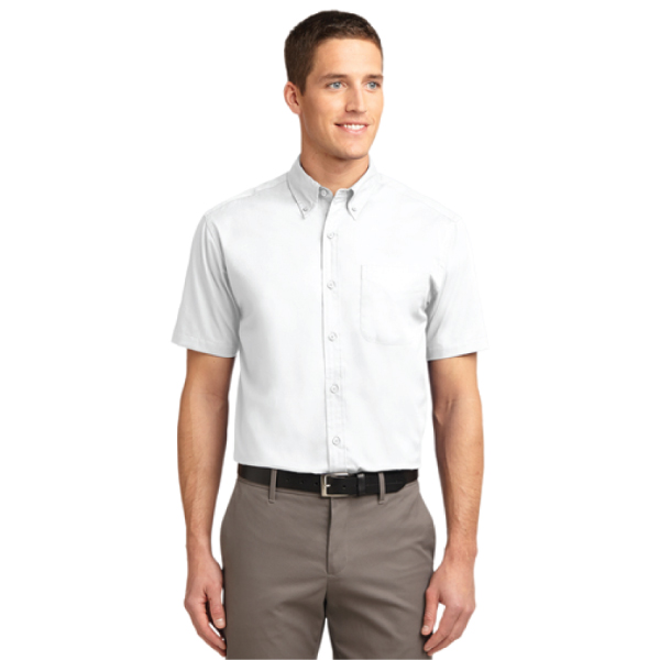 5) Mens Short Sleeve Twill Shirt (805S)