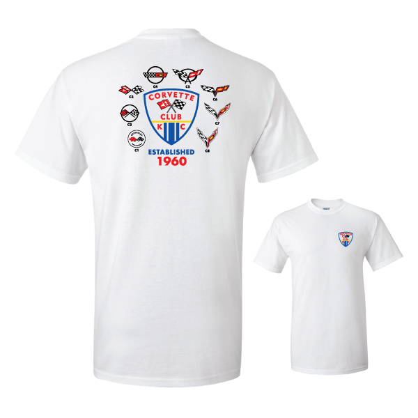   0)Mens 60th KC Corvette Club T-shirt