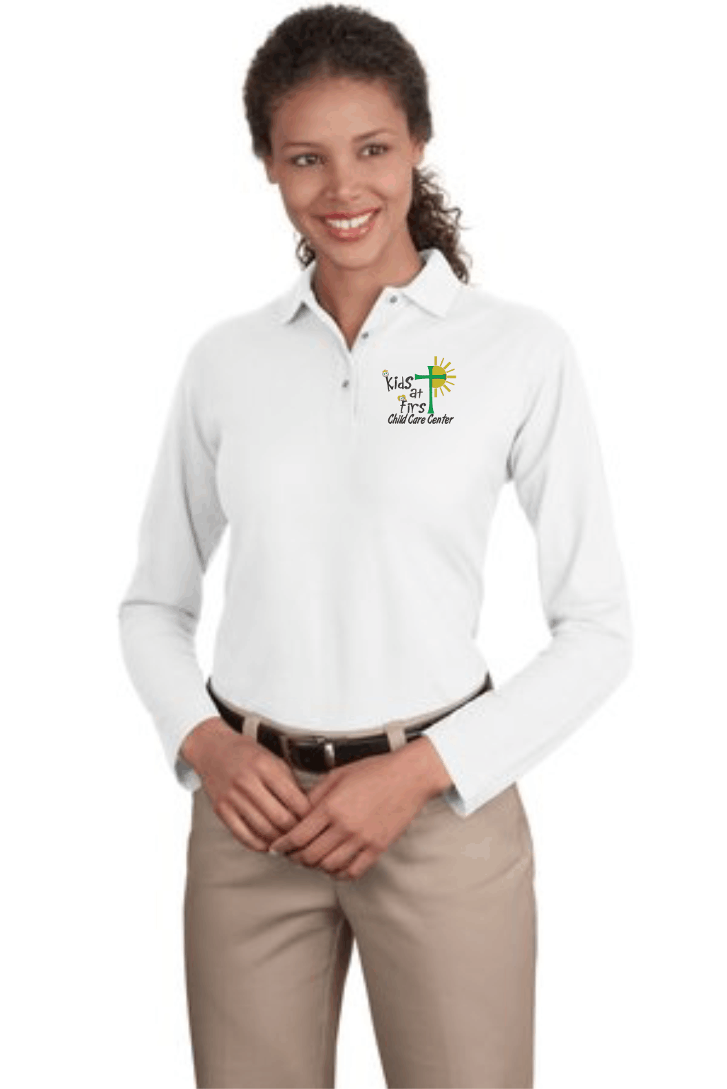 Port Authority Ladies Long Sleeve Silk Touch Polo