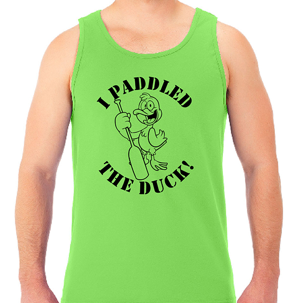 DL Paddled Tank Top -Youth and Adult size-Neon Green