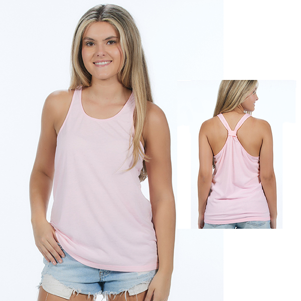 UA012 U.S. Apparel Women's Knotted Back Tank