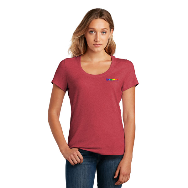 002 DT7501 District Women's Flex Scoop Neck Tee
