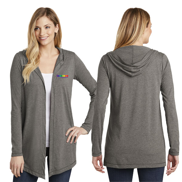 004 DT156 District Women's Perfect Tri Hooded Cardigan