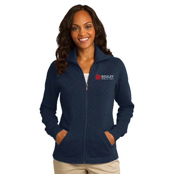 032 L293 Ladies Slub Fleece Full-Zip Jacket