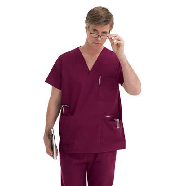 040 7489 Men's 5-Pocket Scrub Top