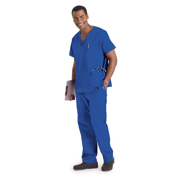 041 7489 TALLS Men's 5-Pocket Scrub Top