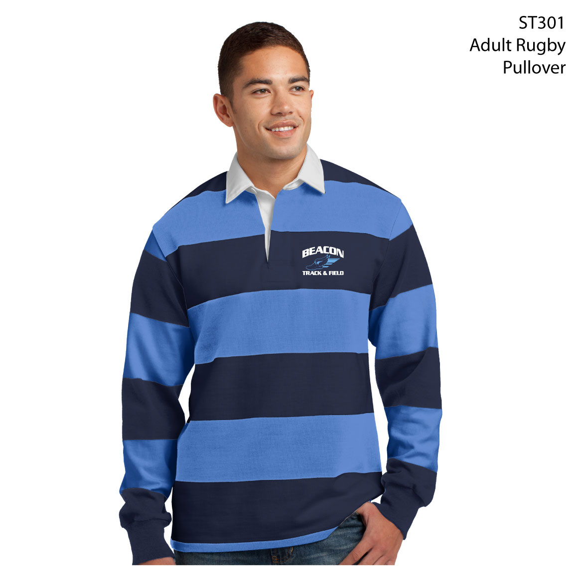 A - ST301 ADULT Long Sleeve Rugby