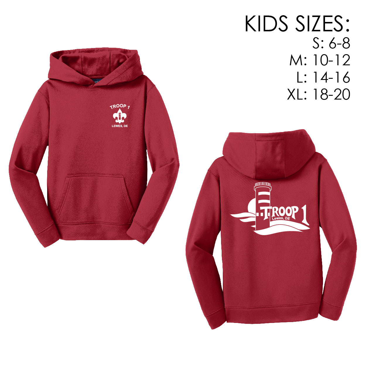 Y - YST244 Youth Performance Hoodie