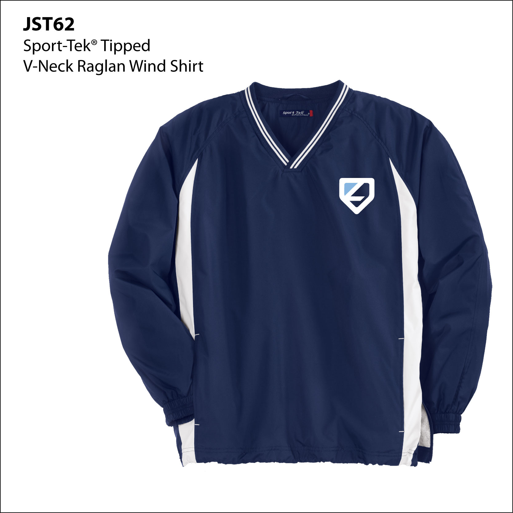 P- JST62 ADULT V-Neck Raglan Wind Shirt