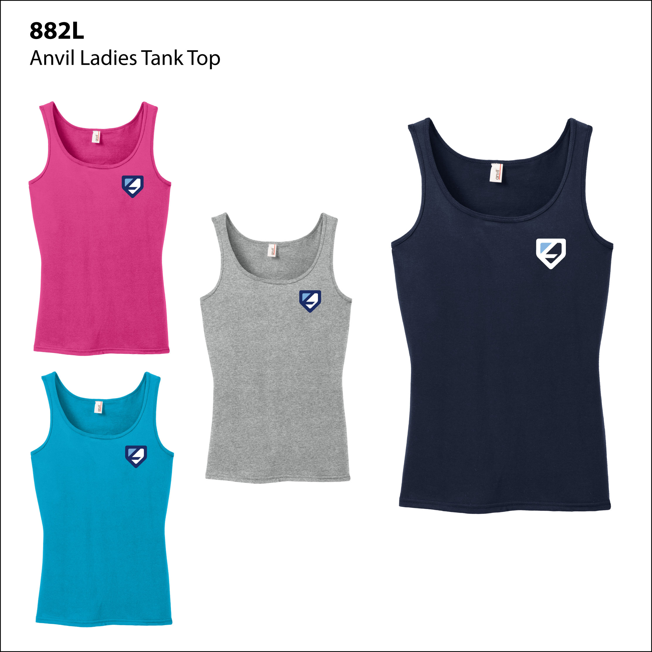 L 882L LADIES Anvil Tank Top