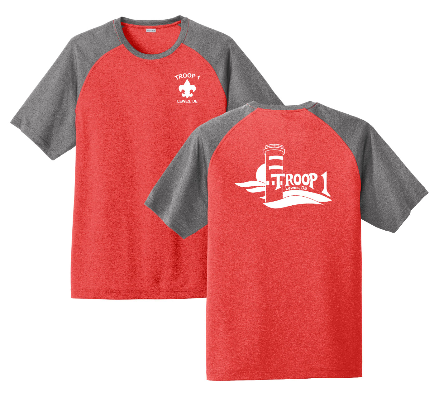 A - ST362 Heathered Raglan Performance Tee