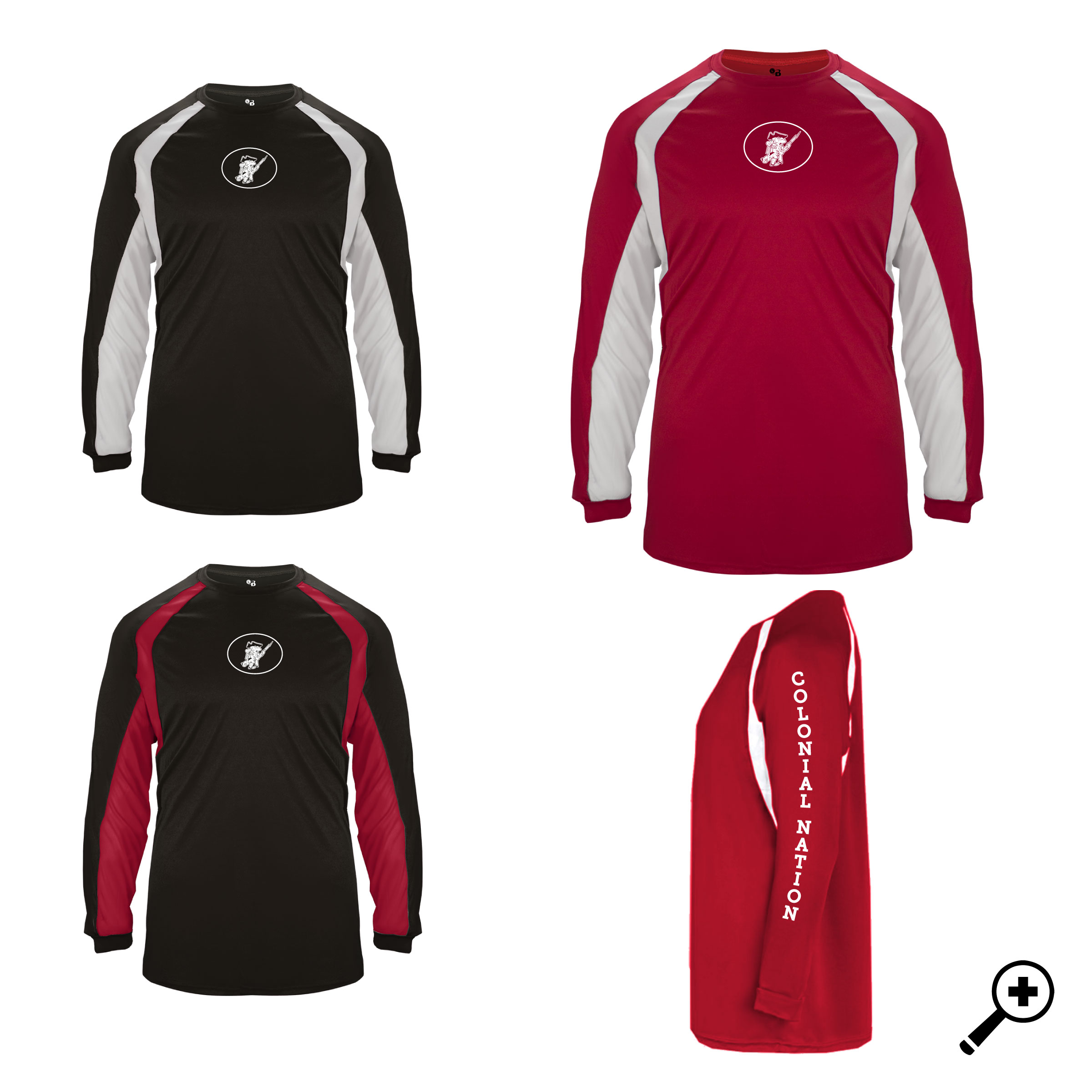 D- 4154 Unisex Badger Long Sleeve "Colonial Nation" Tee