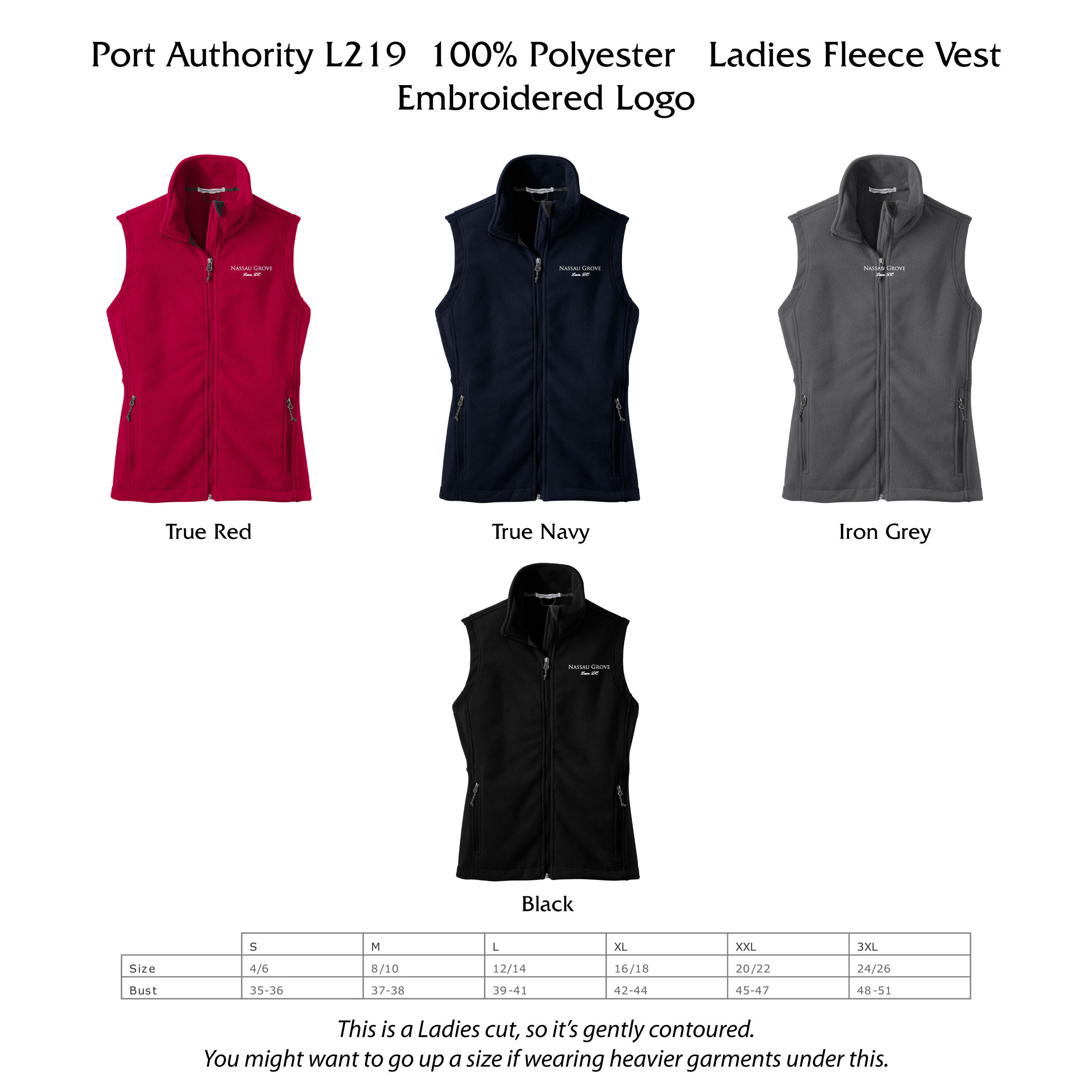 G- L219 Port Authority Ladies Fleece Vest