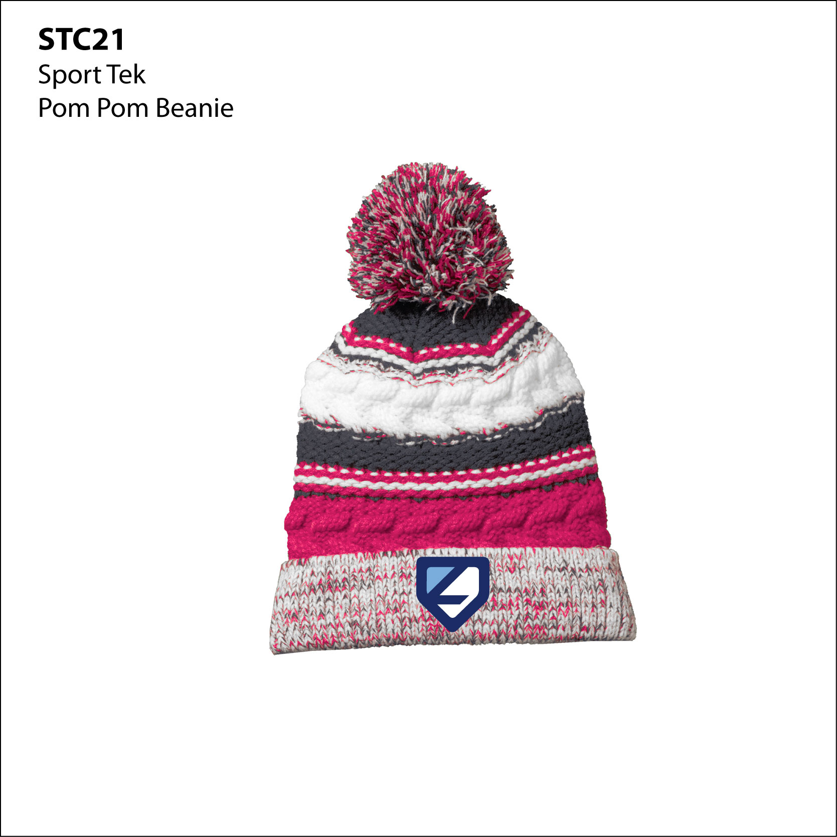 T- STC21 Sport-Tek Pom Pom Team Beanie