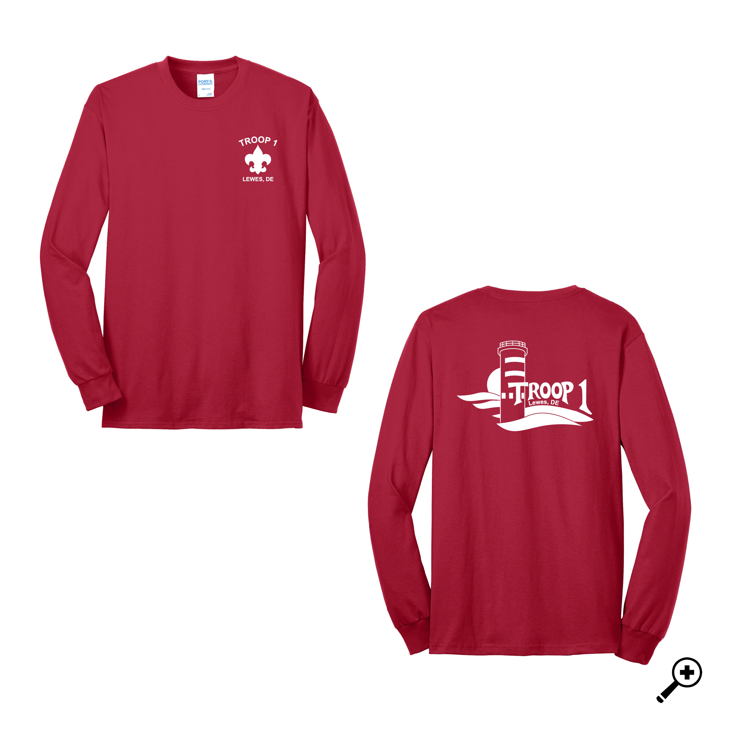 B- PC55LS ADULT 50/50 Long Sleeve