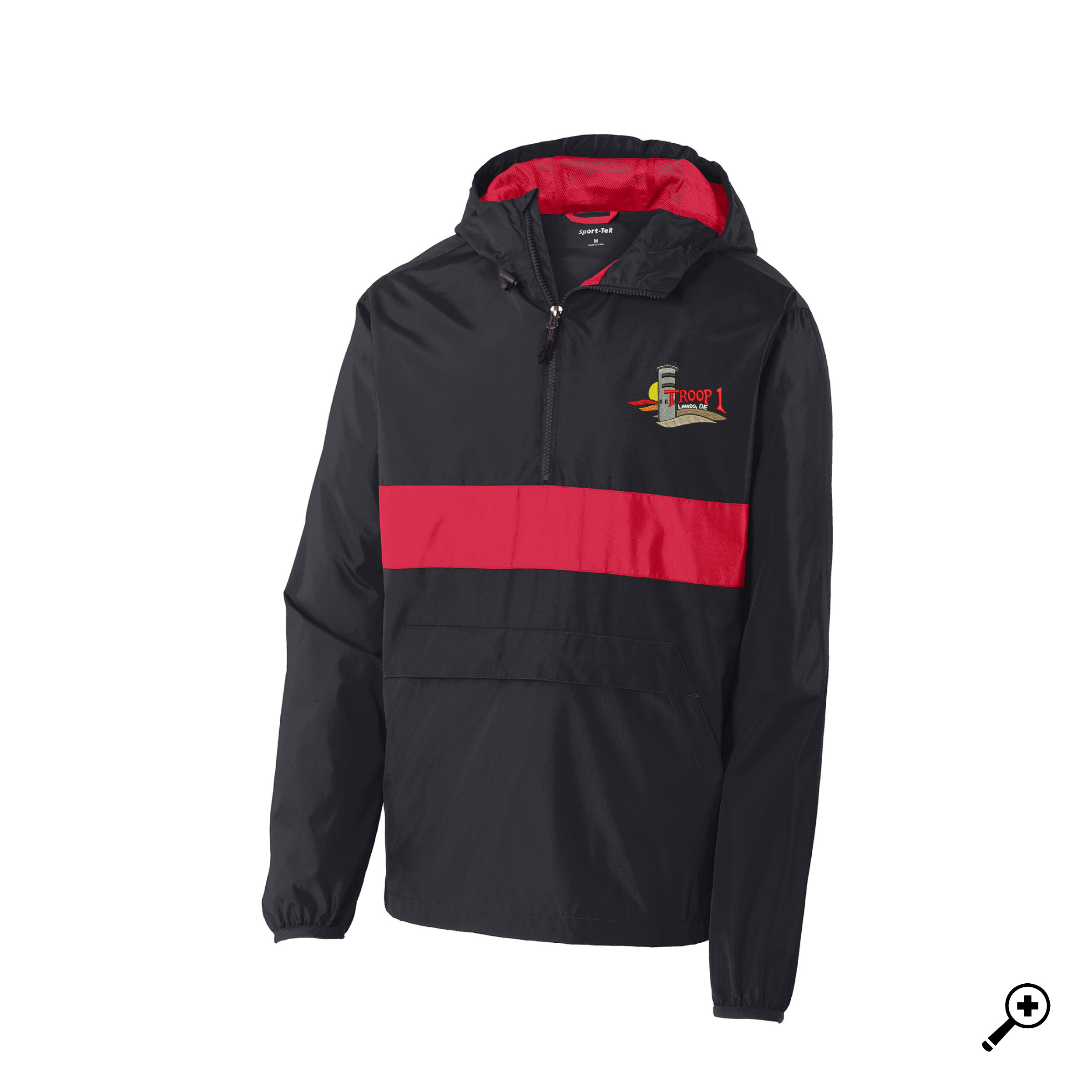 L- JST65 ADULT Half Zip Pullover