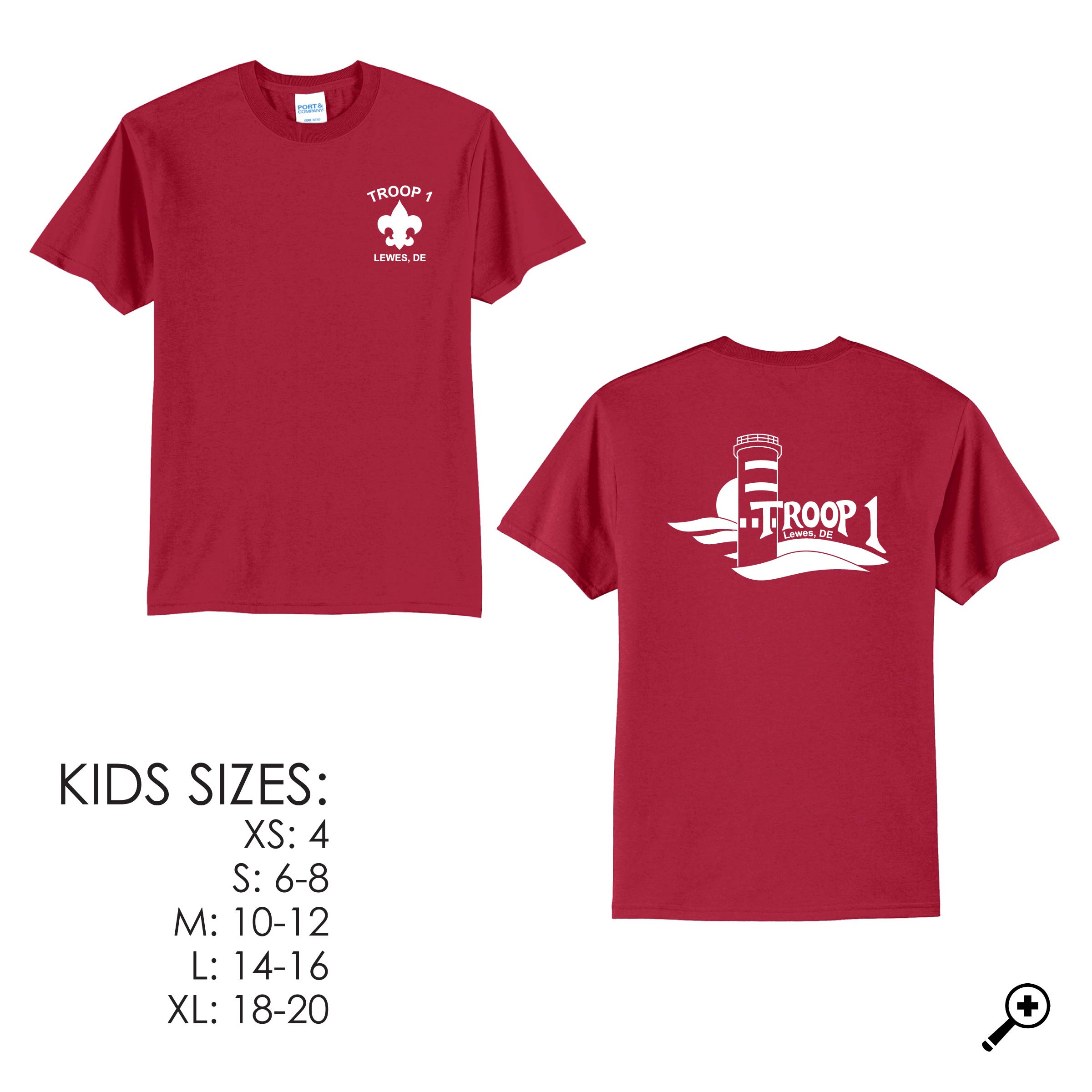 R- YPC55 YOUTH 50/50 Short Sleeve