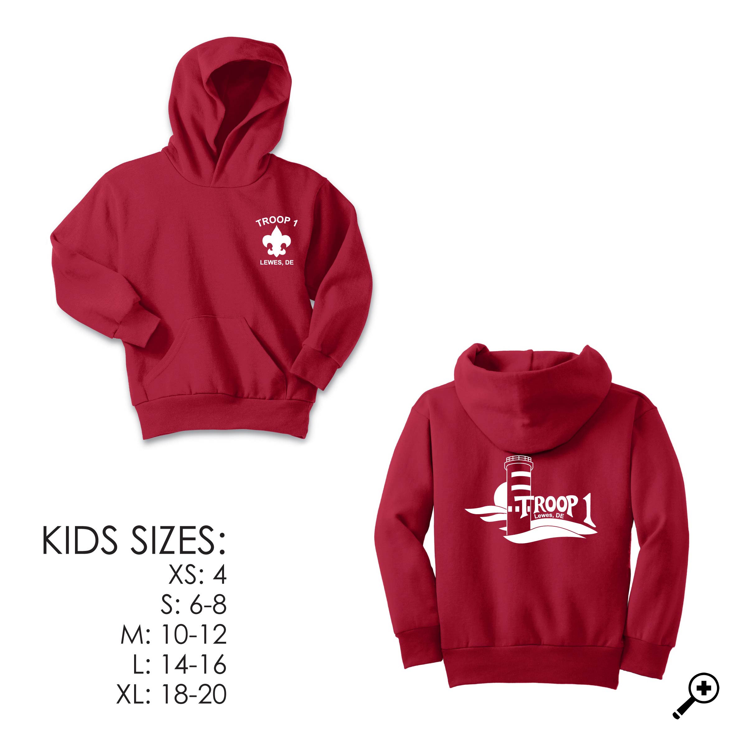 T- PC90YH YOUTH Pullover Hoody