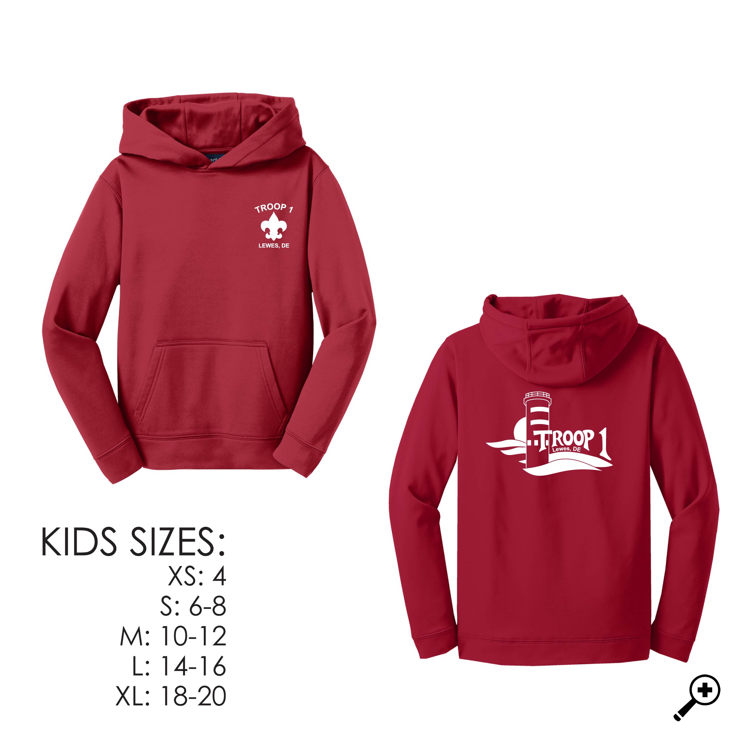 U- YST244 Youth Performance Hoodie
