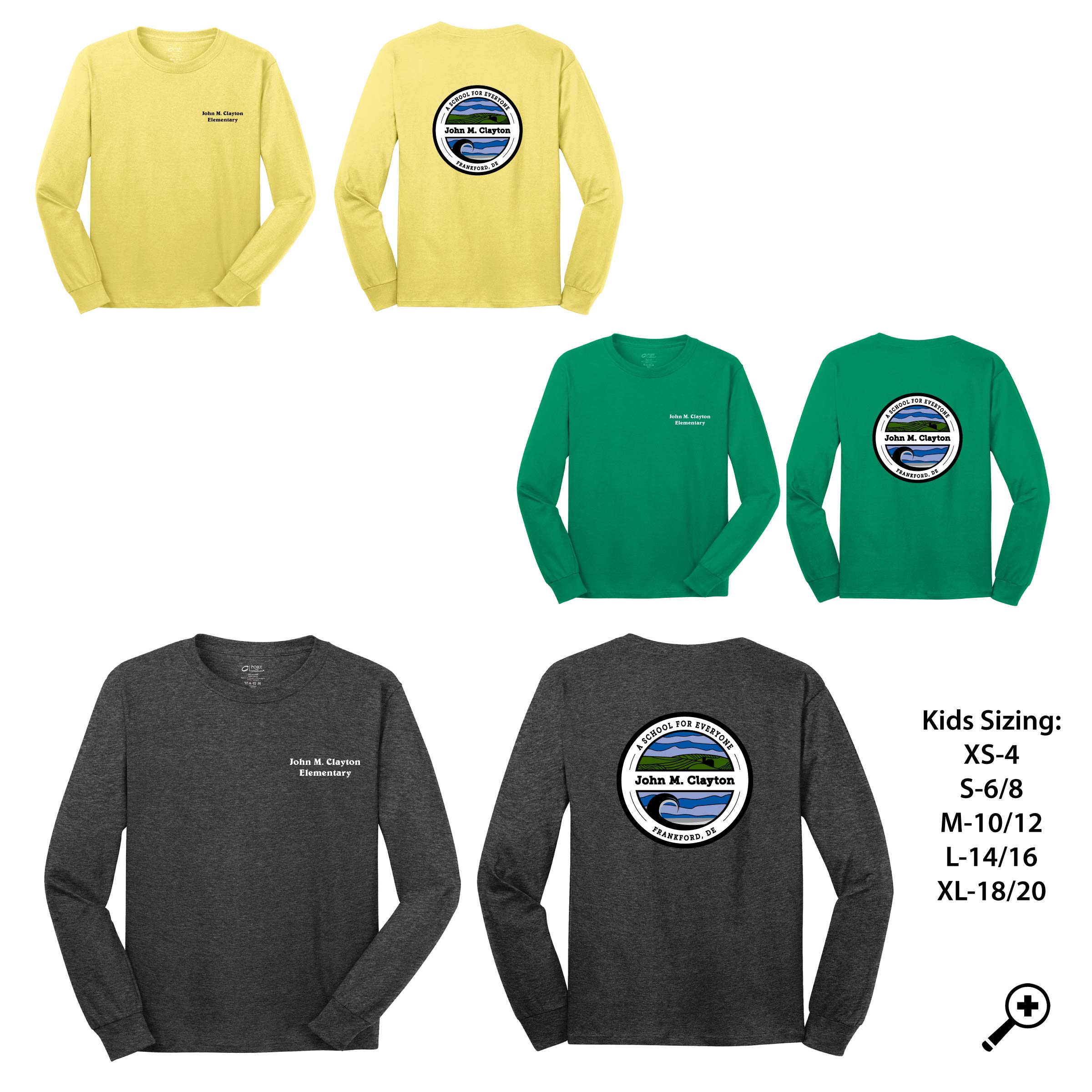 J- PC54YLS YOUTH Long Sleeve Tee