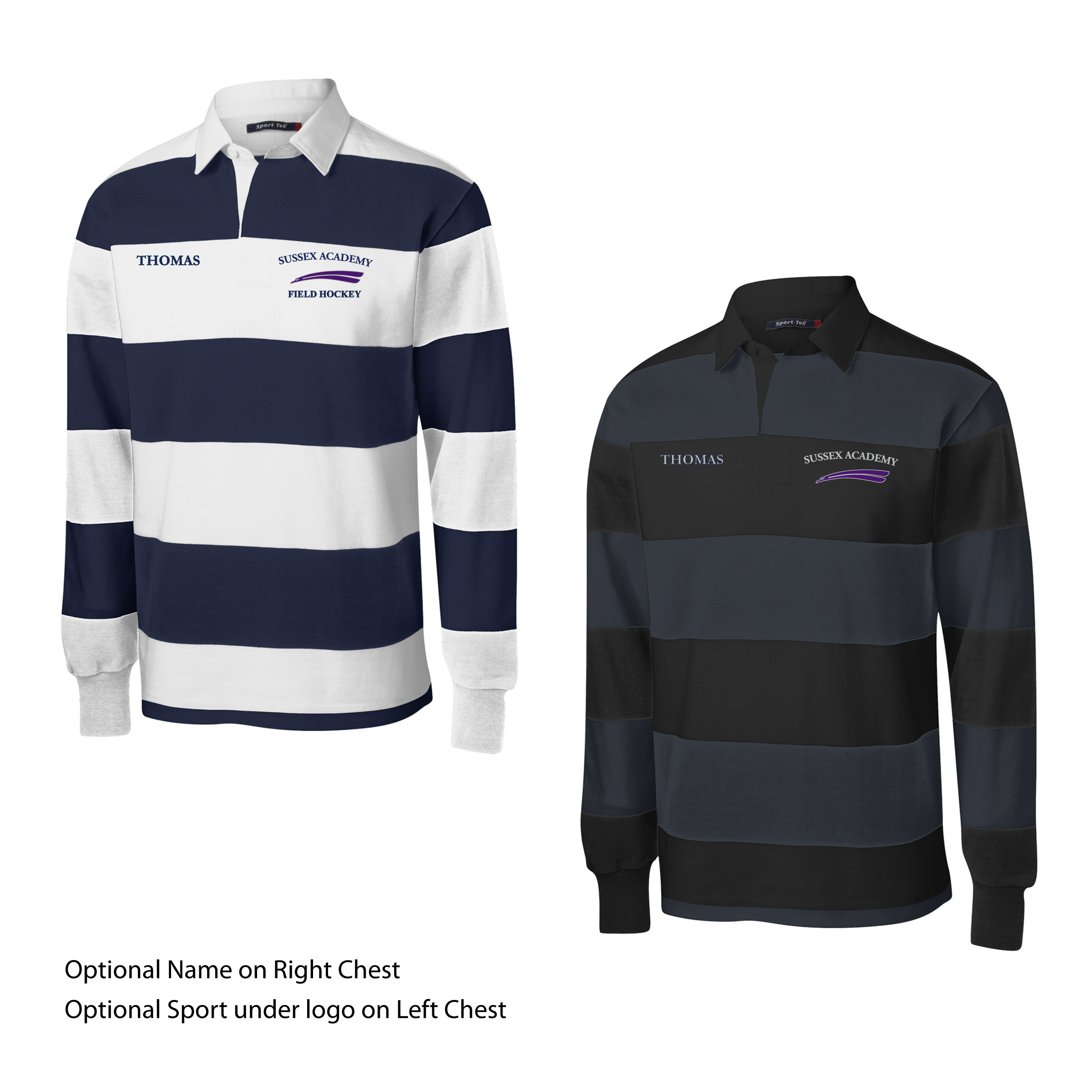 E- ST301 ADULT Sport Tek Rugby Polo