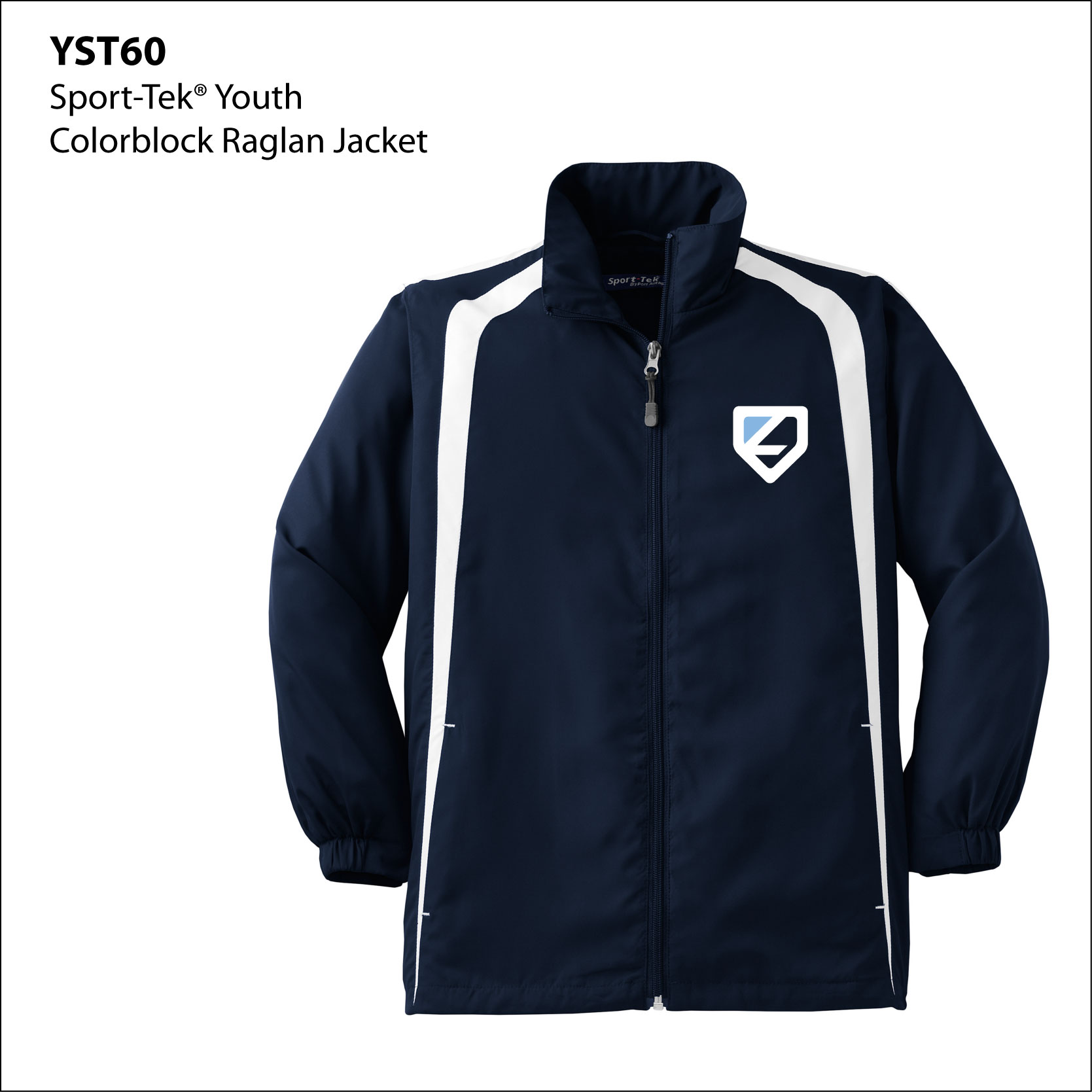 ZB- YST60 YOUTH Color block Raglan Jacket